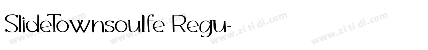 SlideTownsoulfe Regu字体转换